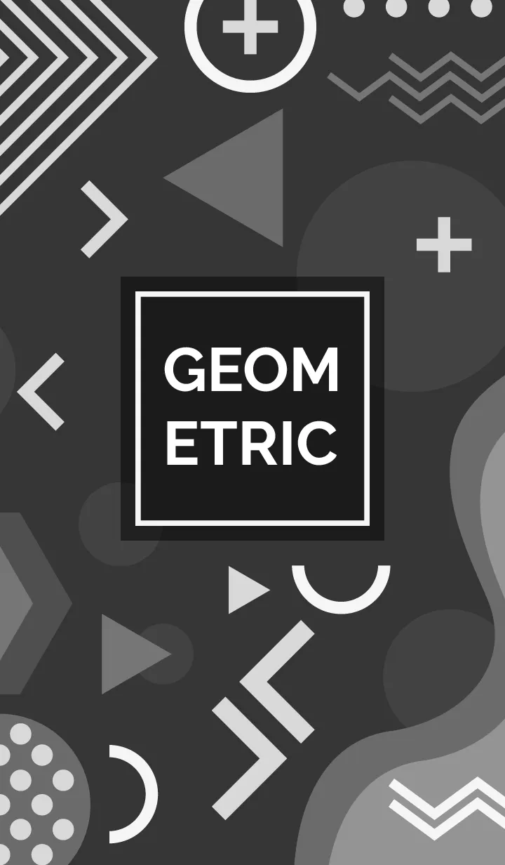 [LINE着せ替え] Geometric Rich Flat Gondola Greyの画像1