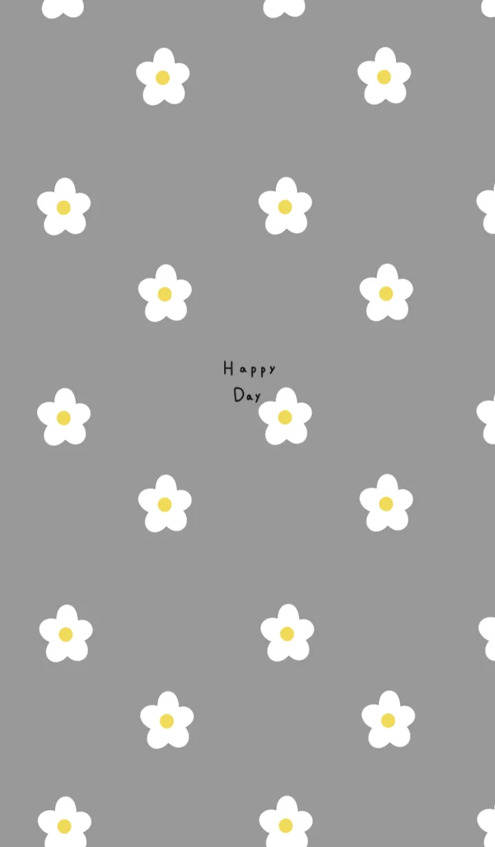 [LINE着せ替え] 大人可愛いグレーとお花柄。の画像1