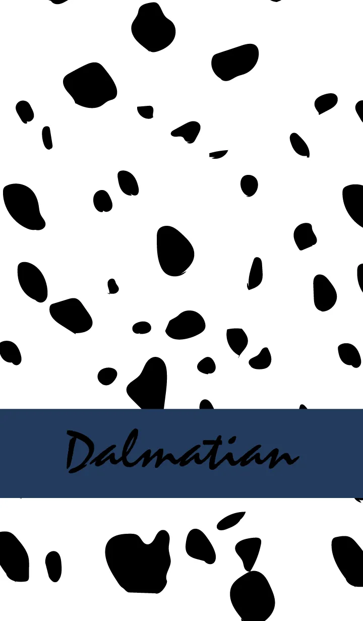 [LINE着せ替え] Dalmatian -Navy-の画像1