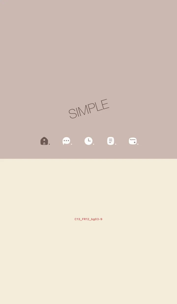 [LINE着せ替え] C13.12_ベージュ2 ベージュ3-9の画像1