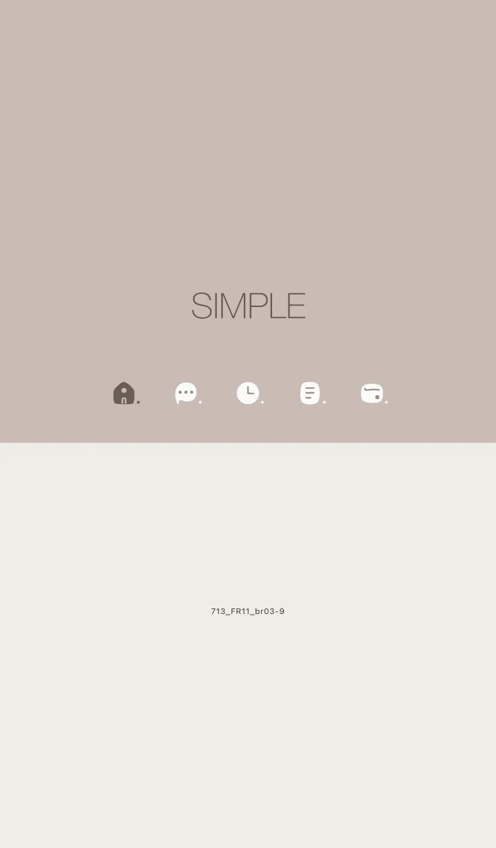 [LINE着せ替え] 713.11_ベージュ2 ブラウン3-9の画像1