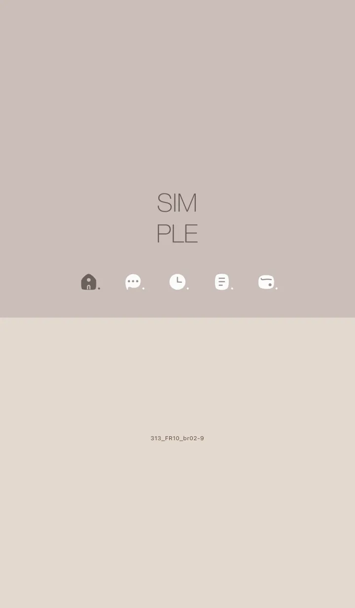 [LINE着せ替え] 313.10_ベージュ2 ブラウン2-9の画像1