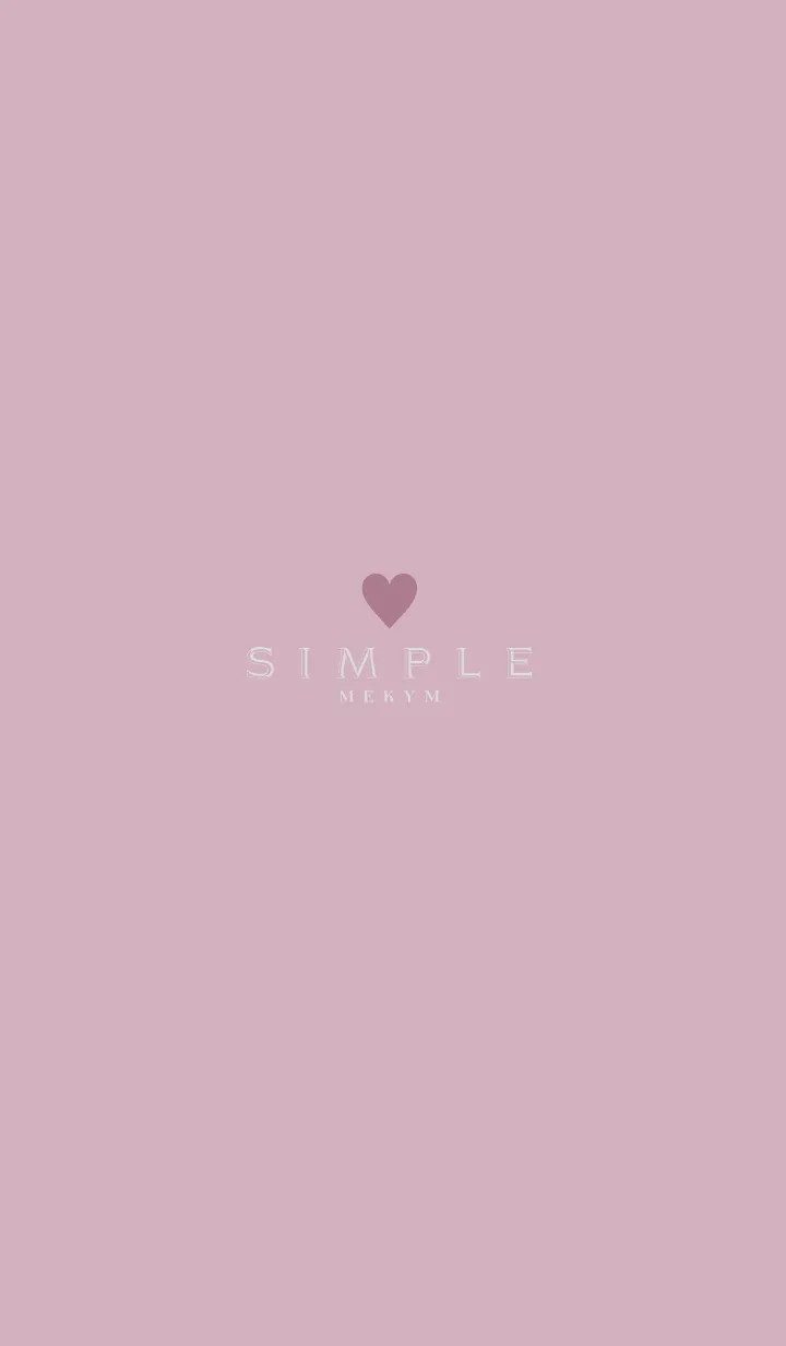 [LINE着せ替え] DUSKY PINK.SIMPLE -HEART- 37の画像1