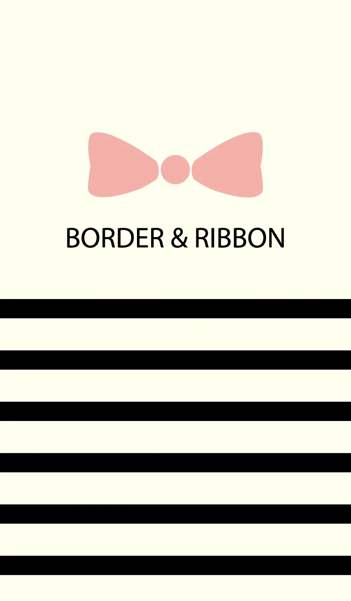 [LINE着せ替え] Black Border & Pink Ribbon 4の画像1