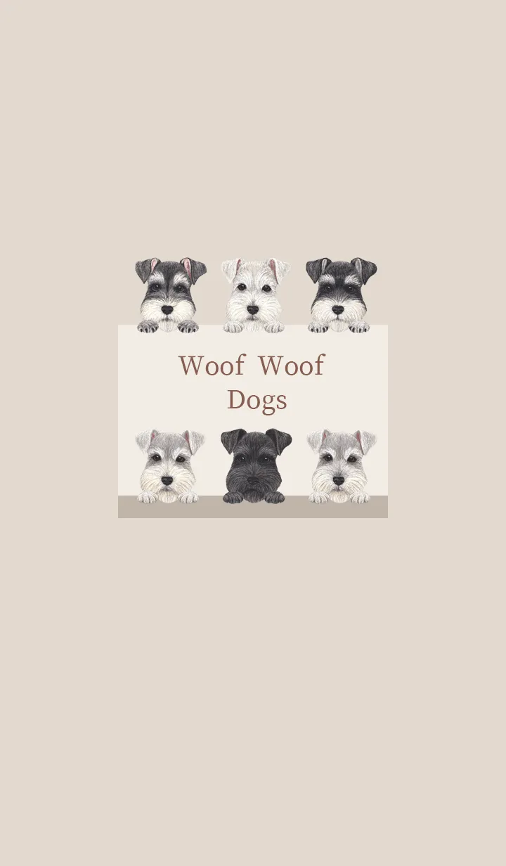 [LINE着せ替え] わんわんドッグ - シュナウザー -の画像1