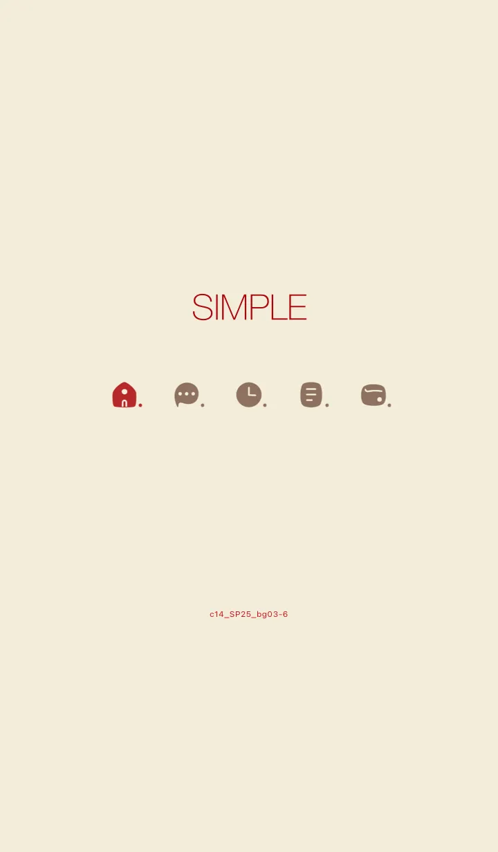 [LINE着せ替え] c14.25.ベージュ3-6の画像1
