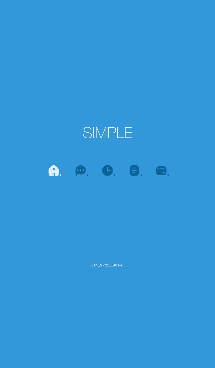[LINE着せ替え] c14.25.ブルー1-6の画像1