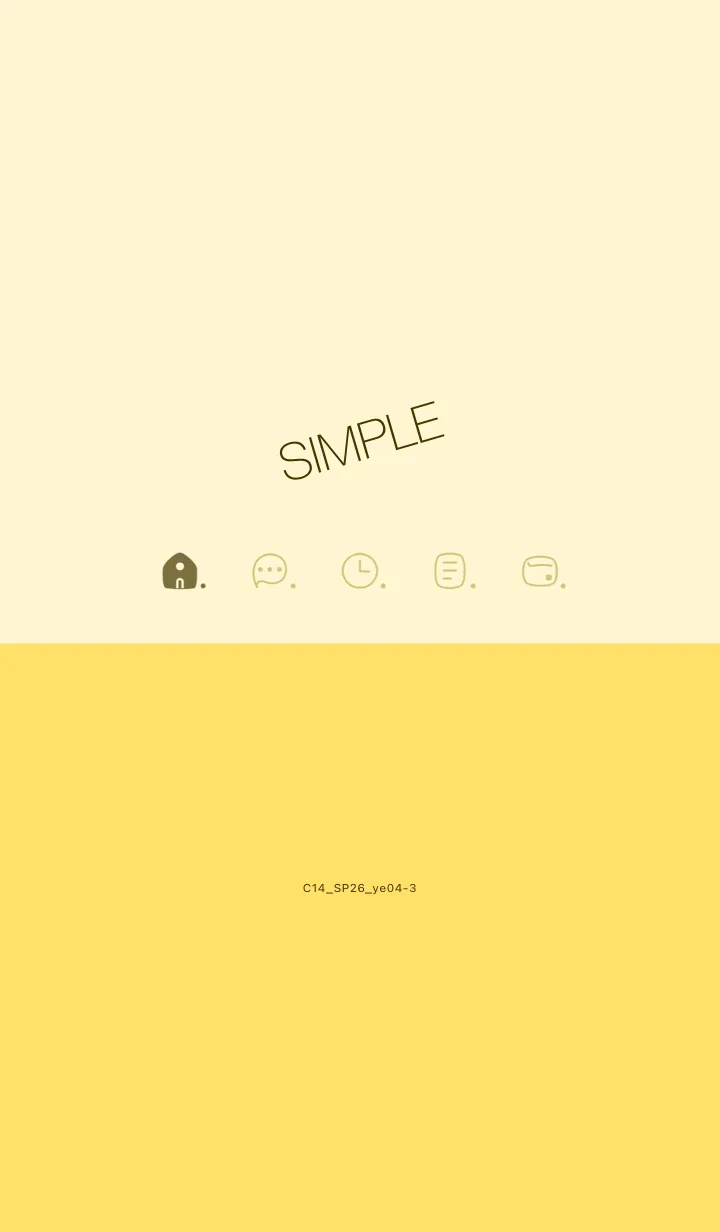 [LINE着せ替え] C14.26_イエロー4-3の画像1