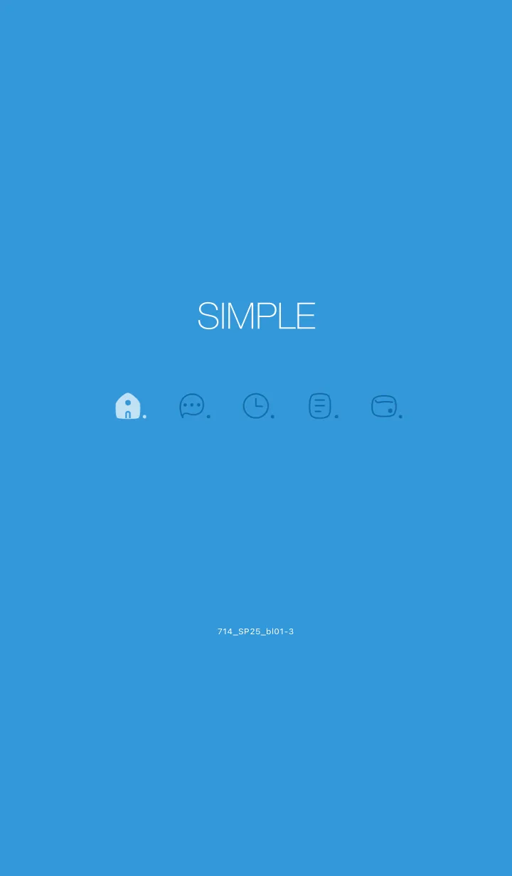 [LINE着せ替え] 714.25_ブルー1-3の画像1