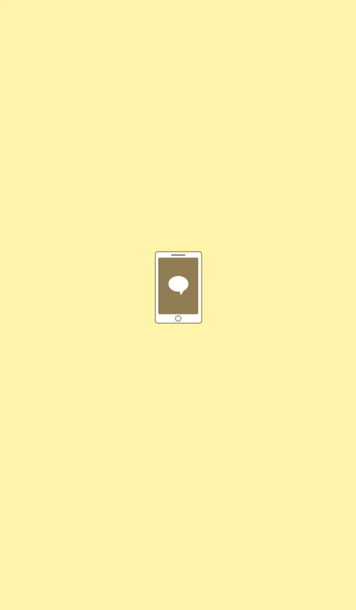 [LINE着せ替え] SIMPLE SMARTPHONE[YELLOW05]の画像1