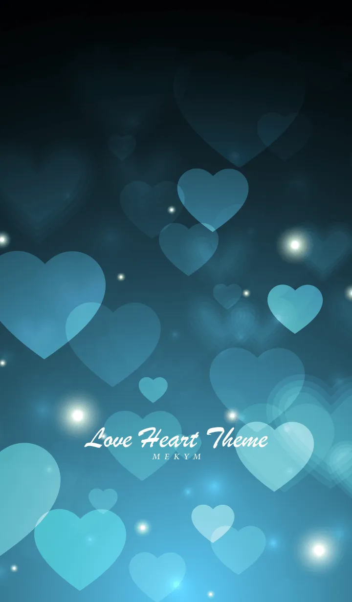 Love Heart Theme -LIGHTSAXE BLUE-の着せ替えメイン画像