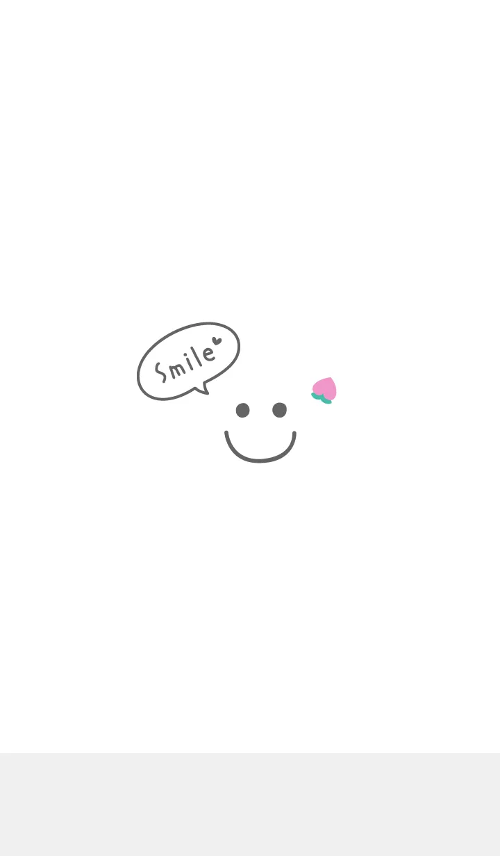 [LINE着せ替え] スマイルもも<ホワイト>の画像1