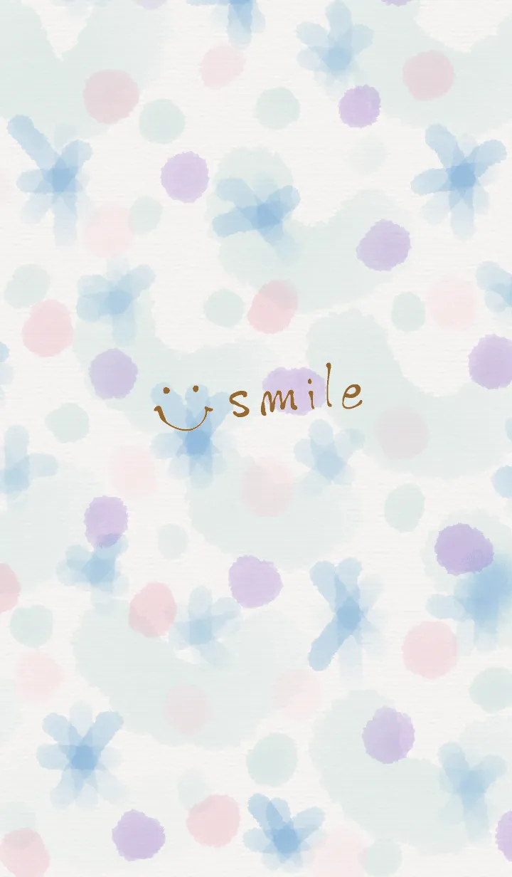 [LINE着せ替え] 水彩が美しいスマイル2の画像1