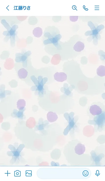 [LINE着せ替え] 水彩が美しいスマイル2の画像3