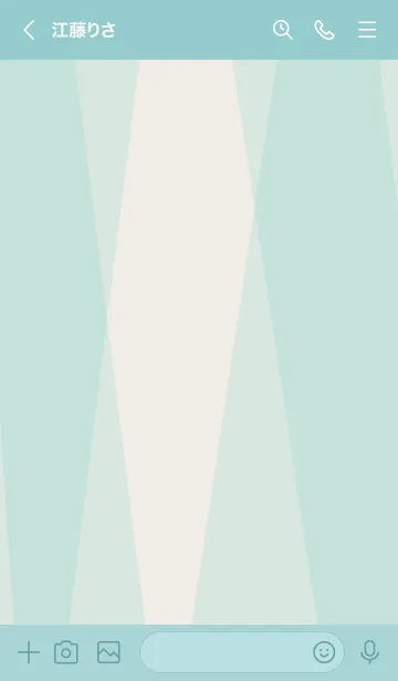 [LINE着せ替え] 色面構成 緑 スマイル16の画像3