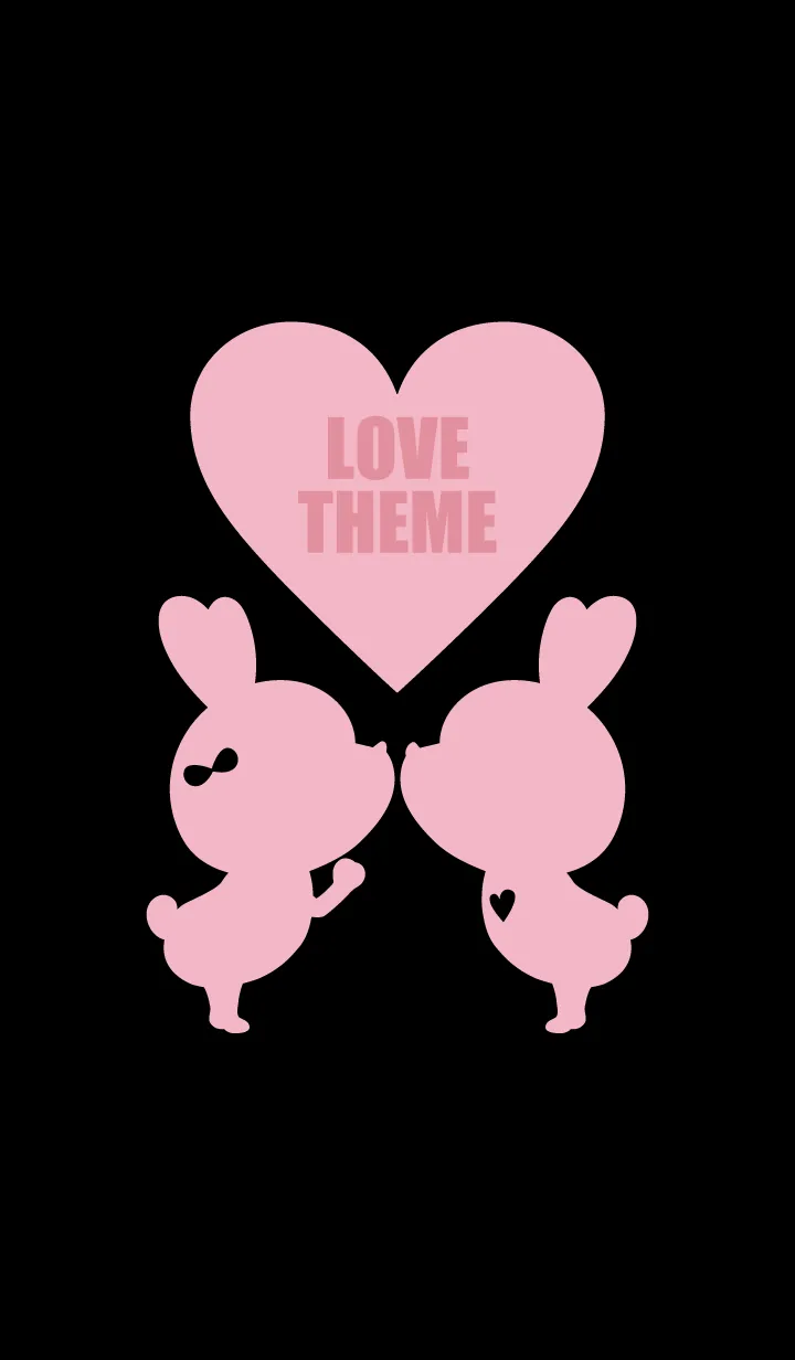 [LINE着せ替え] LOVE THEME BLACK & PINK..48の画像1