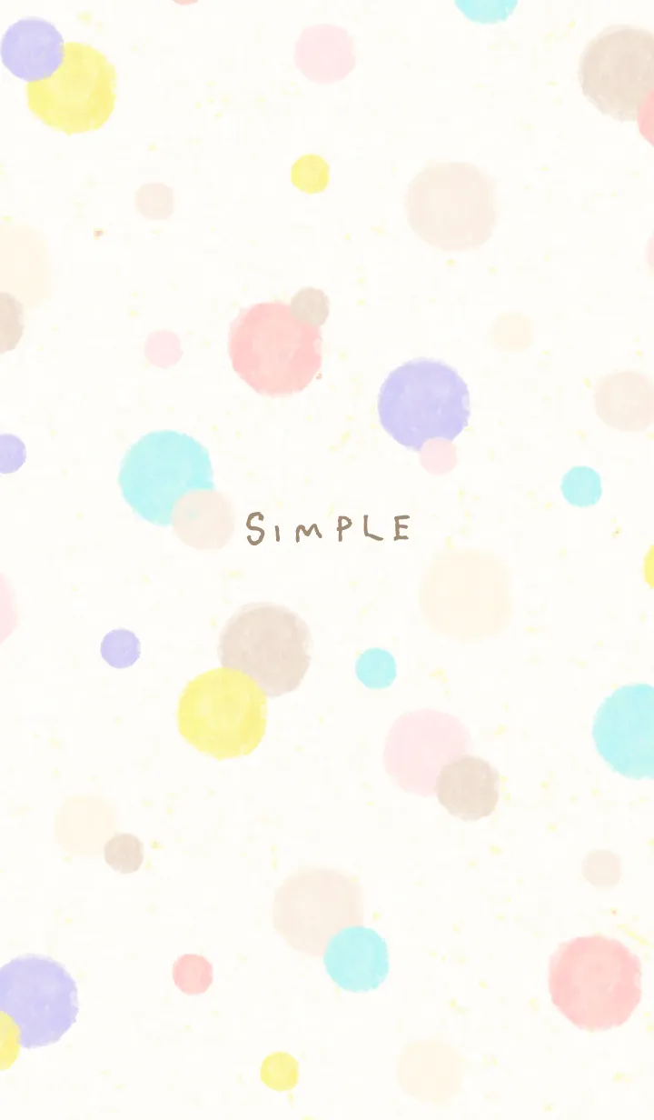 [LINE着せ替え] 水彩 ドット カラフルの画像1