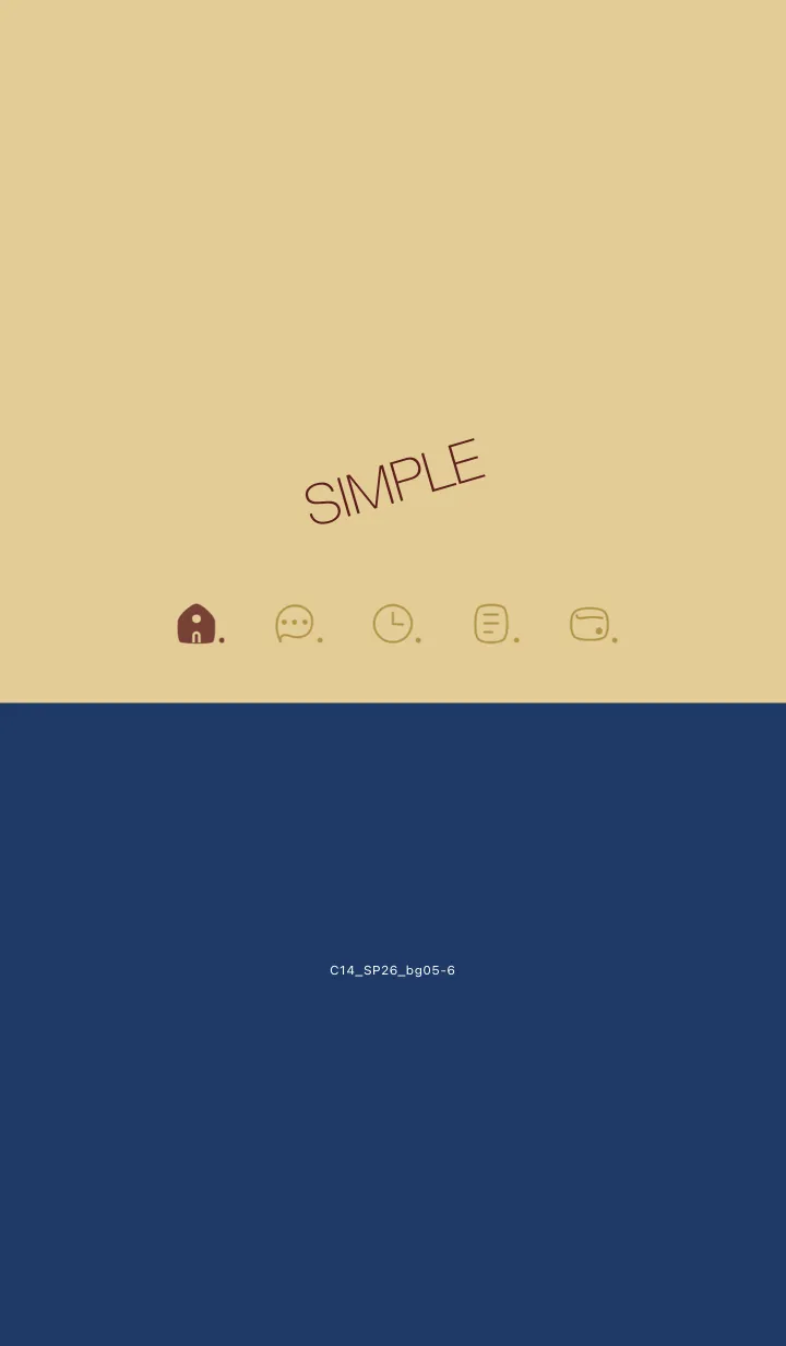 [LINE着せ替え] C14.26_ベージュ5-6の画像1