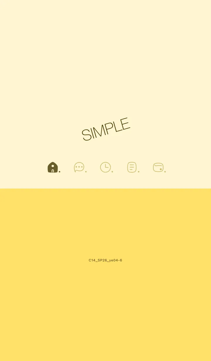 [LINE着せ替え] C14.26_イエロー4-6の画像1