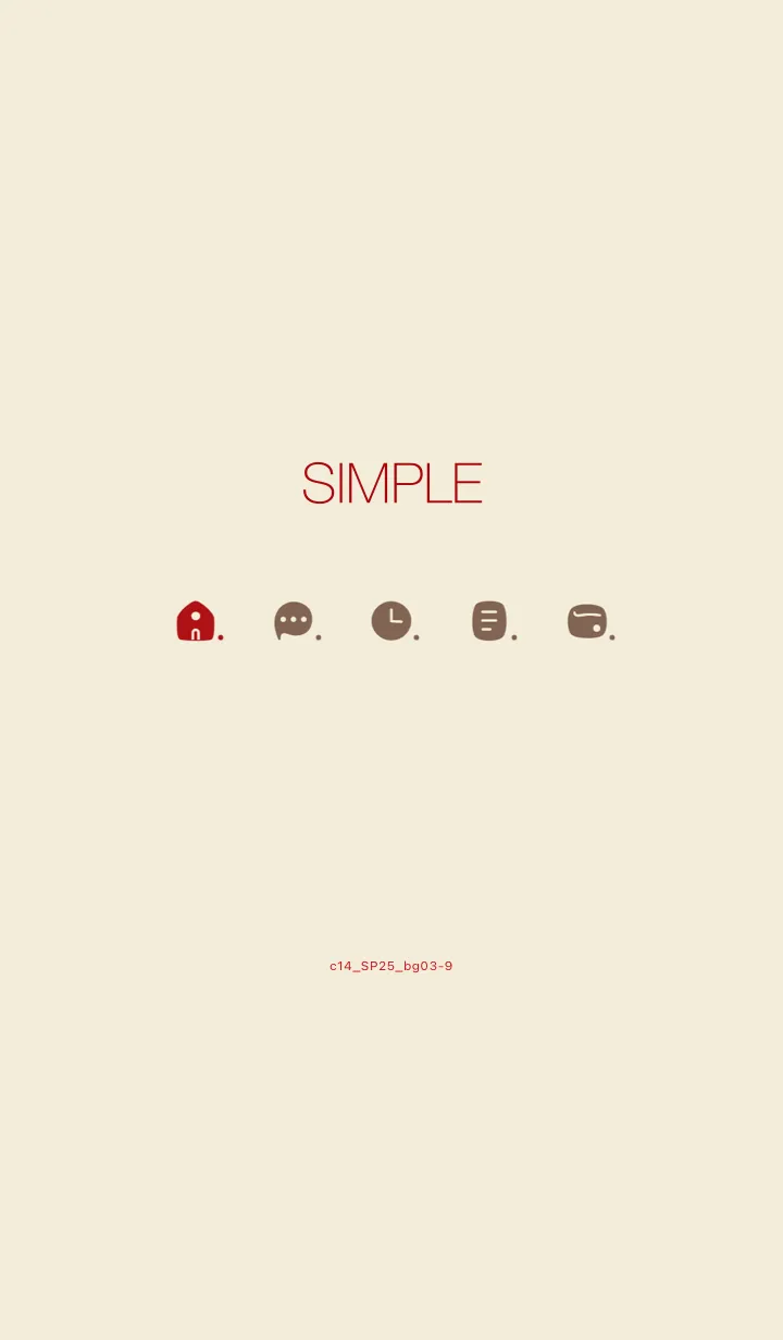 [LINE着せ替え] c14.25.ベージュ3-9の画像1