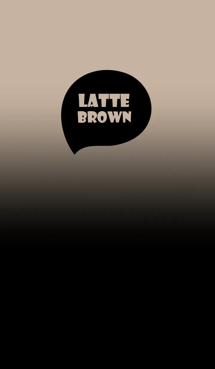 [LINE着せ替え] Black & Latte Brown Theme (JP)の画像1