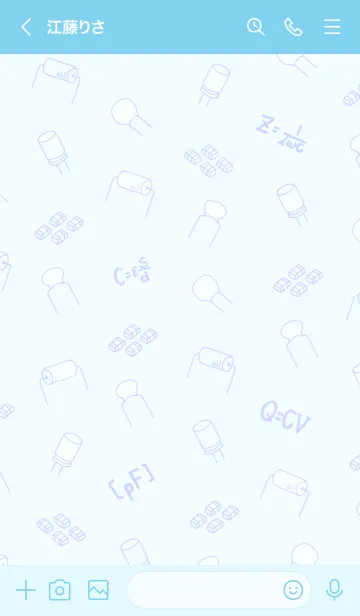 [LINE着せ替え] サイエンス 工学 コンデンサ編の画像3