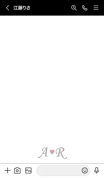 [LINE着せ替え] Love Initial A&R イニシャル 10の画像3