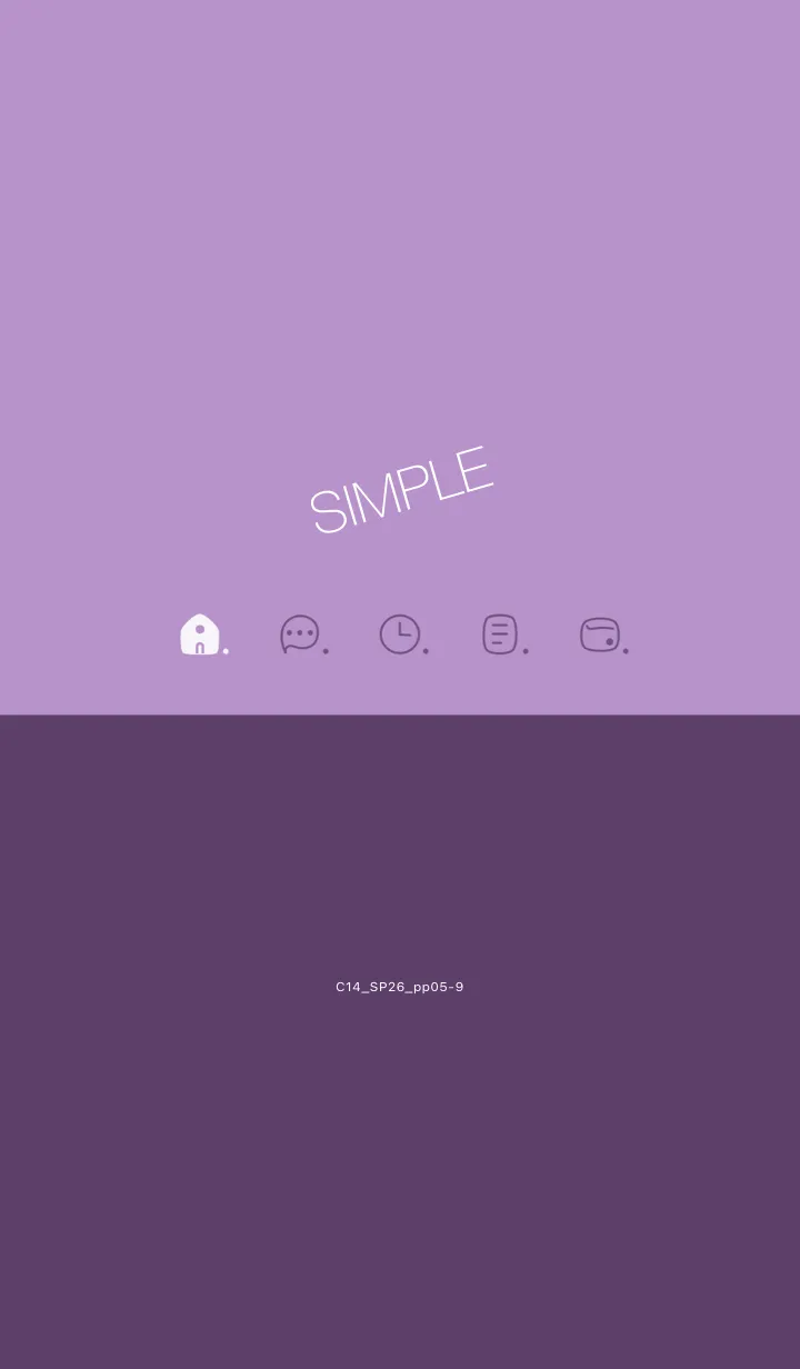 [LINE着せ替え] C14.26_パープル5-9の画像1