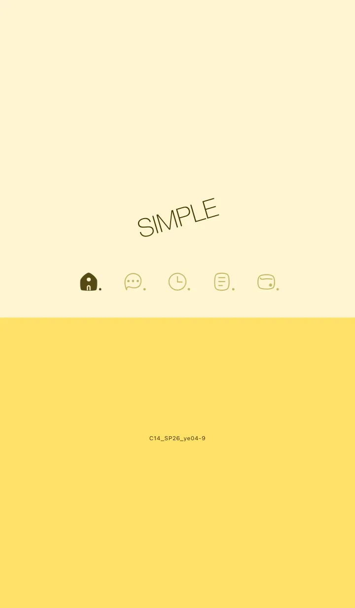 [LINE着せ替え] C14.26_イエロー4-9の画像1