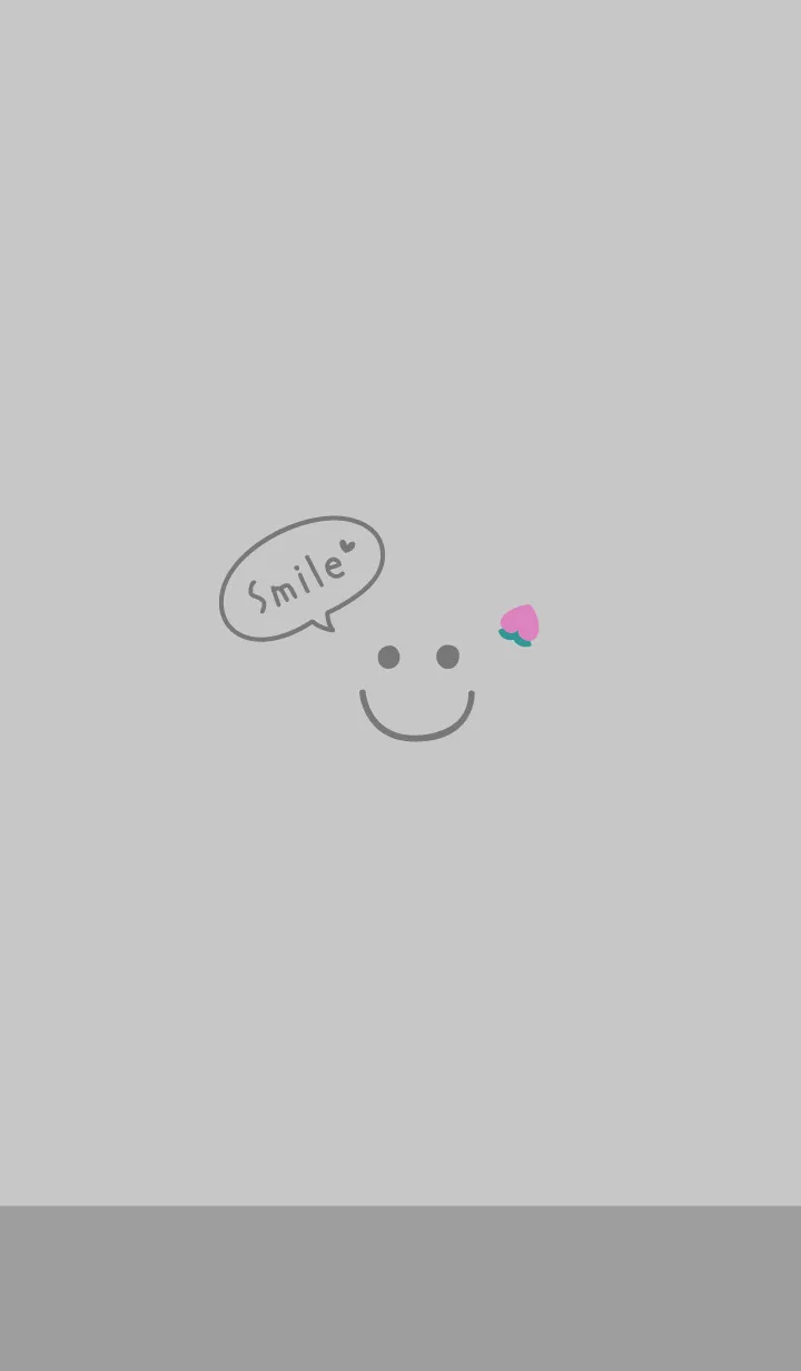 [LINE着せ替え] スマイルもも<グレージュ>の画像1