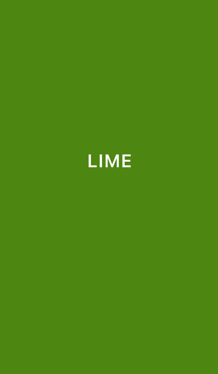 [LINE着せ替え] LIME ライムカラーの画像1