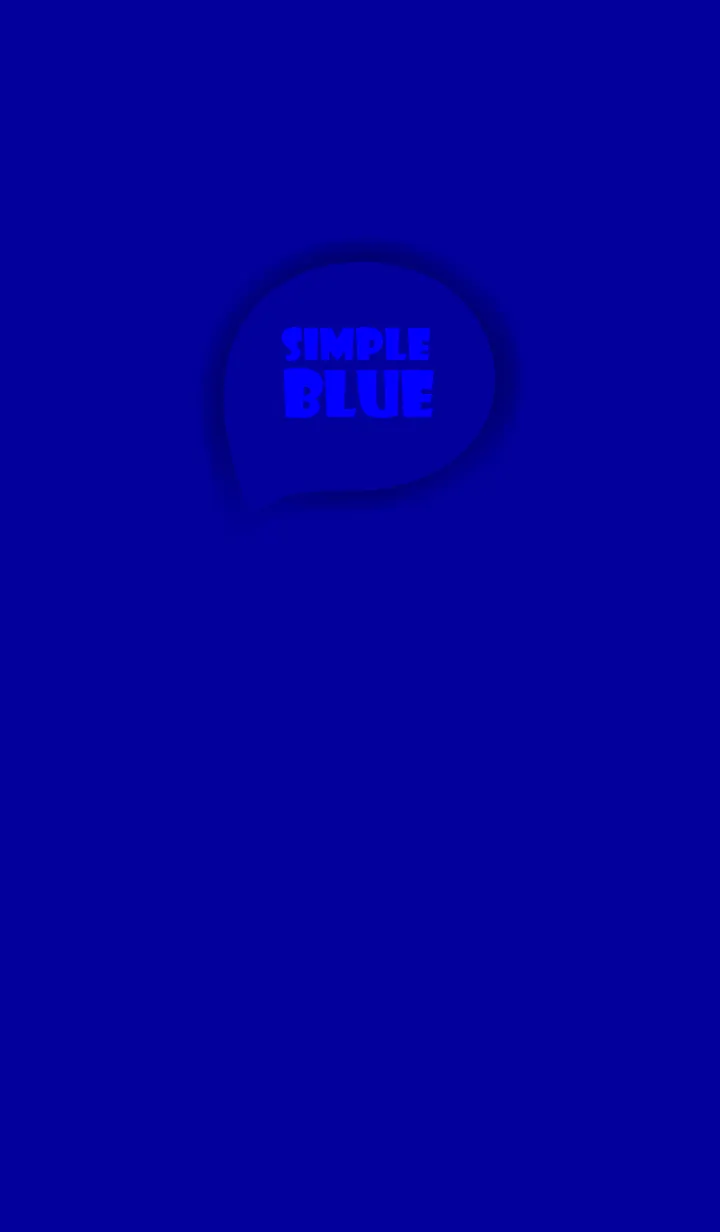 [LINE着せ替え] Simple Love Blue Theme V1 (JP)の画像1