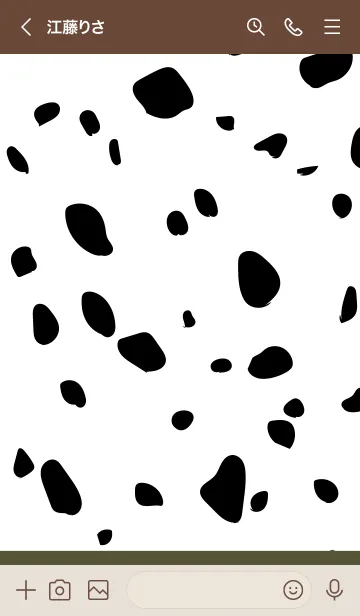 [LINE着せ替え] Dalmatian -Olive-の画像3