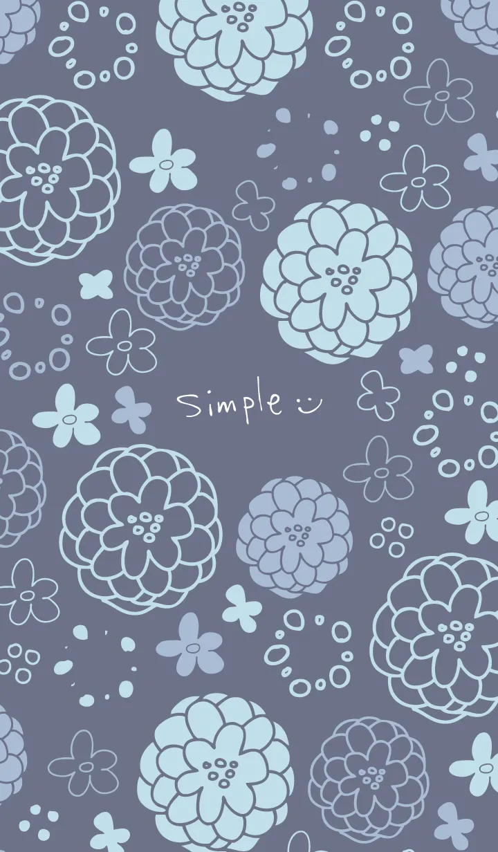 [LINE着せ替え] 大人お花模様13の画像1