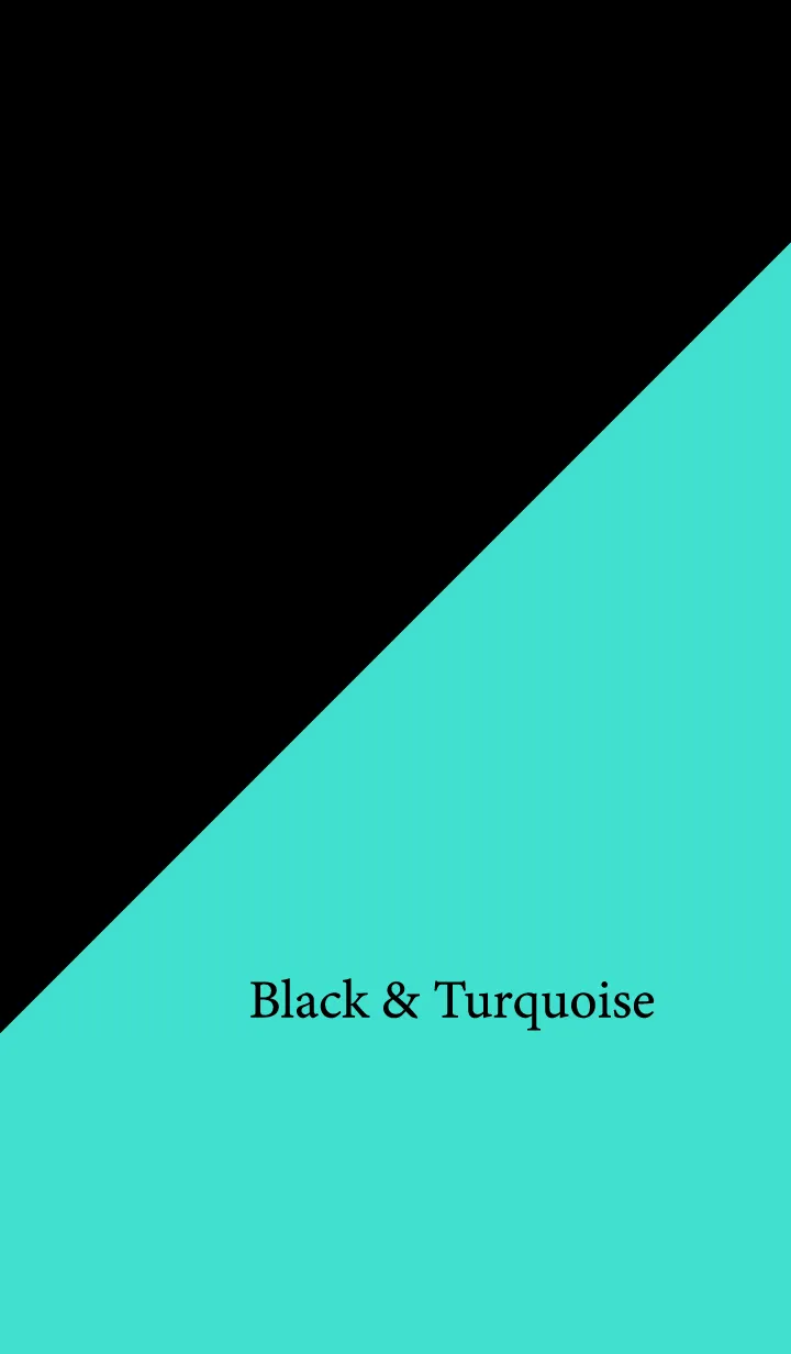 [LINE着せ替え] Black & Turquoiseの画像1