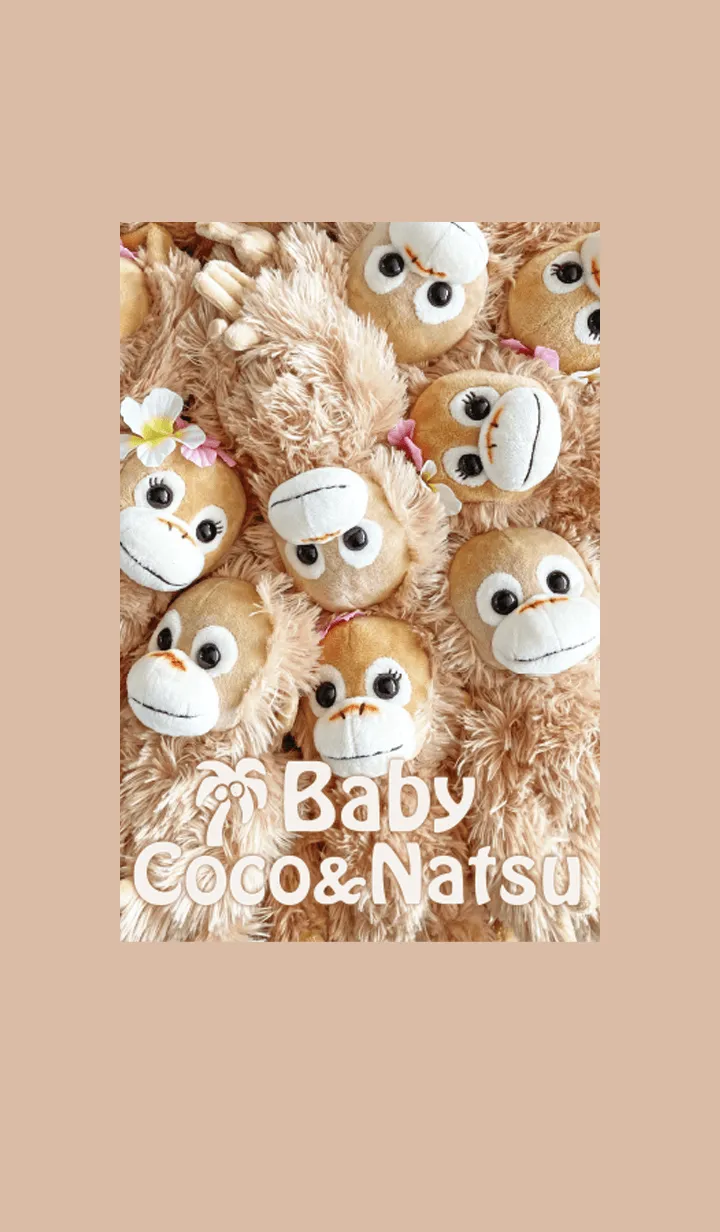 [LINE着せ替え] Baby Coco&Natsu ぎゅうぎゅうの画像1