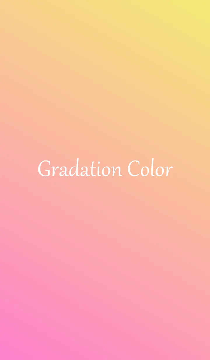 [LINE着せ替え] Gradation Color *Pink&Yellow*の画像1