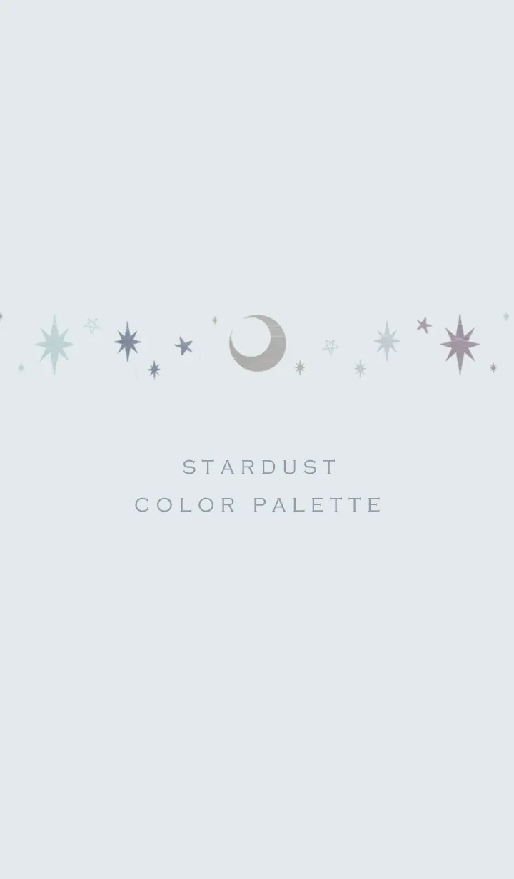 [LINE着せ替え] Stardust Color Pallet - Dusty Blueの画像1