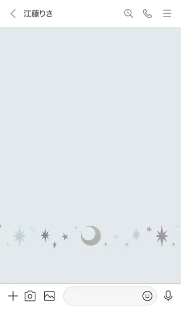 [LINE着せ替え] Stardust Color Pallet - Dusty Blueの画像3