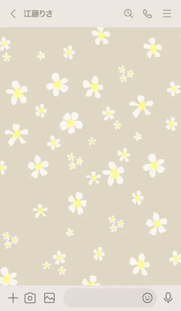 [LINE着せ替え] 白い小花が舞う21の画像3