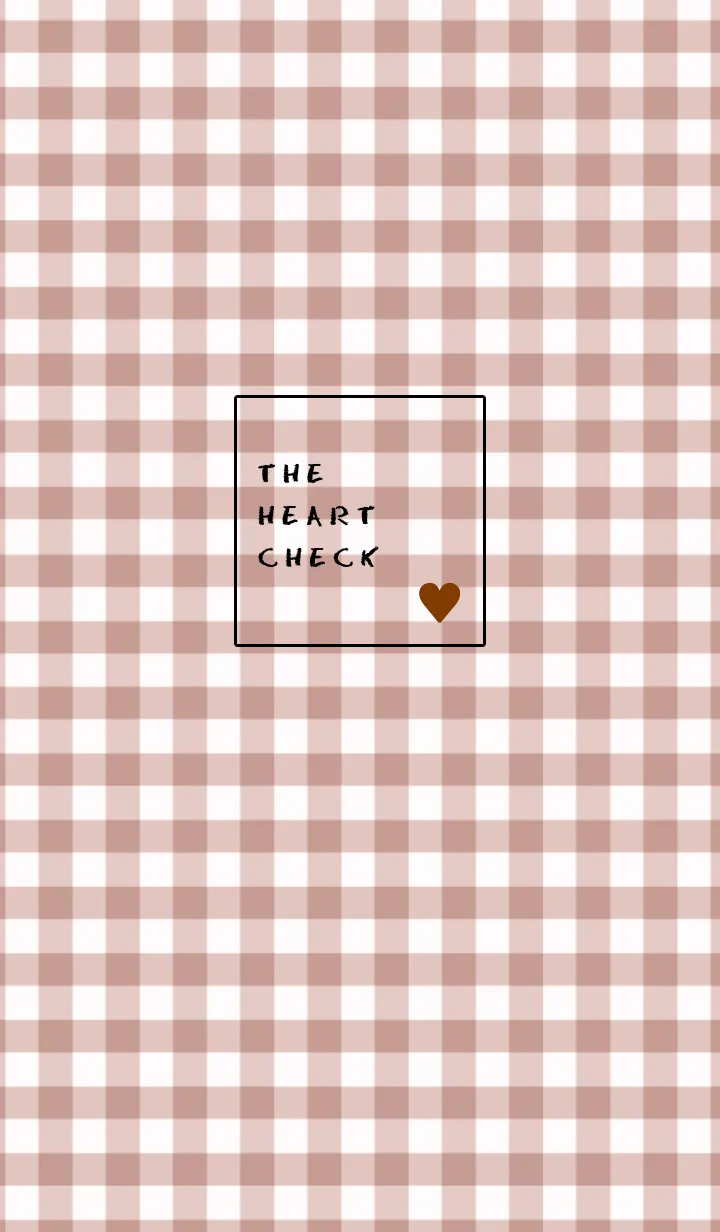 [LINE着せ替え] ザ ハート チェック 98の画像1