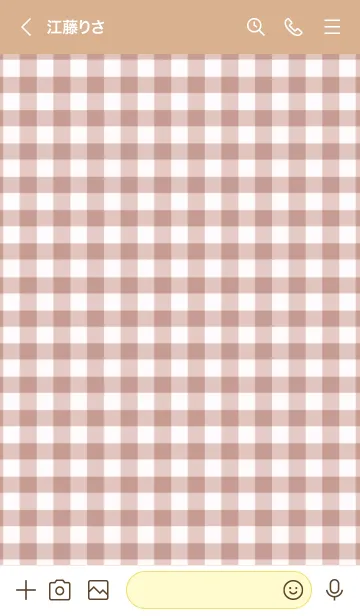 [LINE着せ替え] ザ ハート チェック 98の画像3