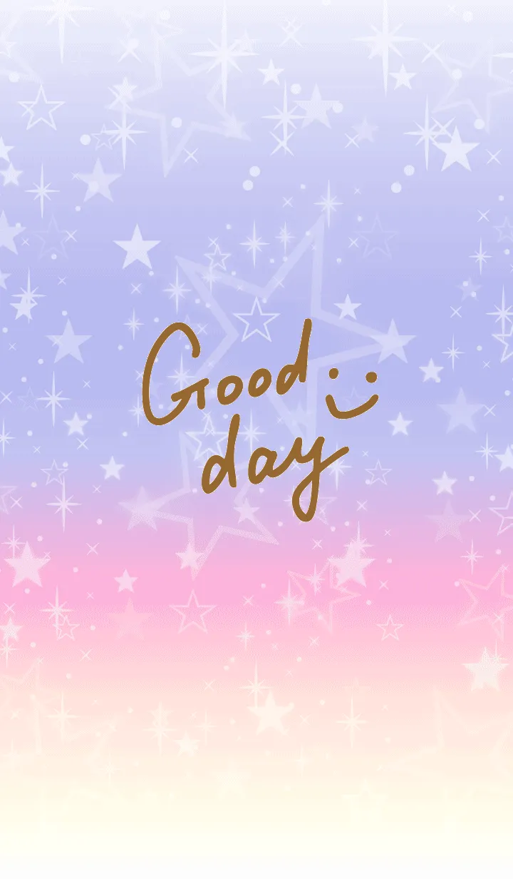 [LINE着せ替え] グラデーション星が輝く-スマイル29-の画像1