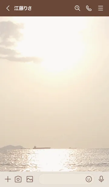 [LINE着せ替え] ☆幸運を引き寄せる黄金に輝く海と空です☆の画像3