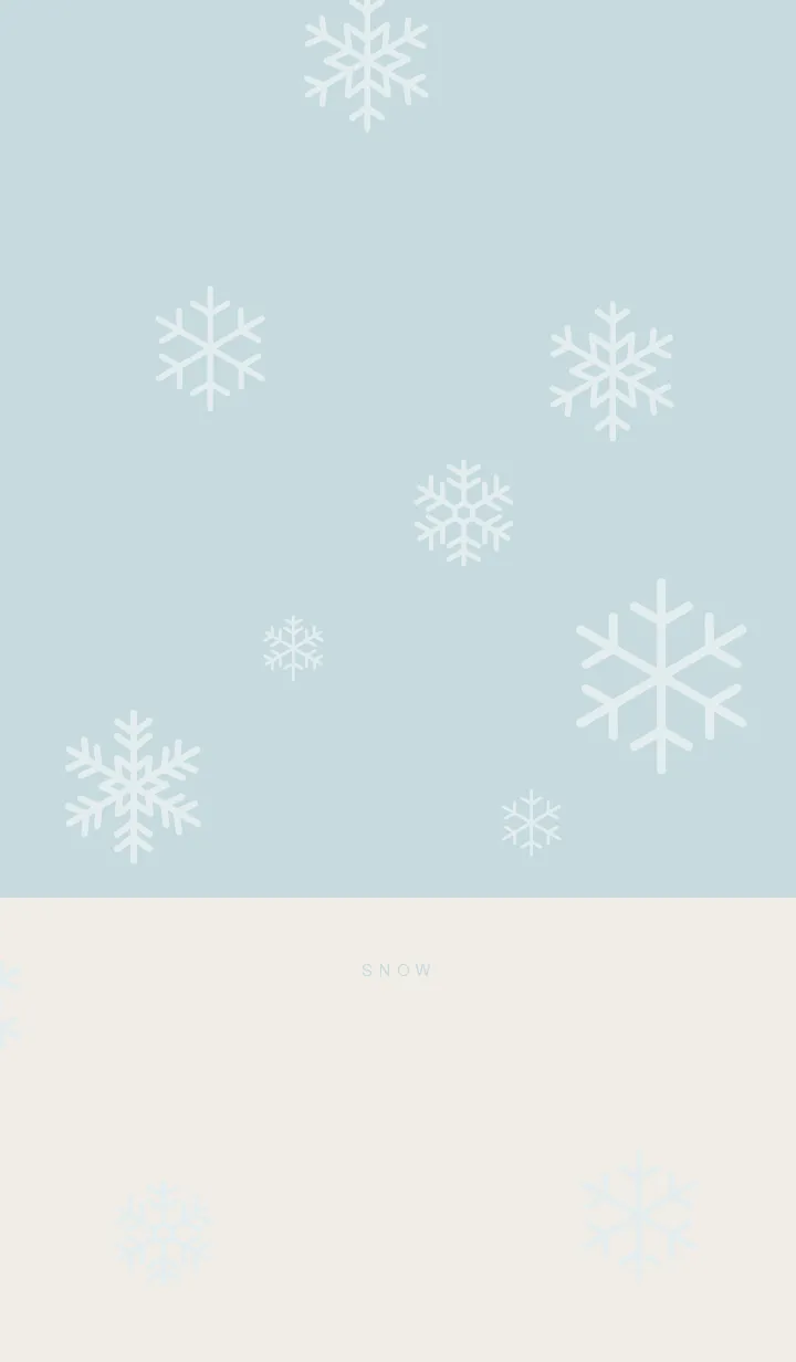 [LINE着せ替え] Simple / SNOW / Light Blue Grayの画像1