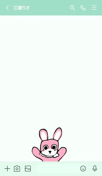 [LINE着せ替え] へた可愛いうさぎの画像3