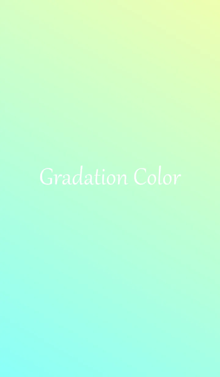 [LINE着せ替え] Gradation Color *Green&Yellow*の画像1