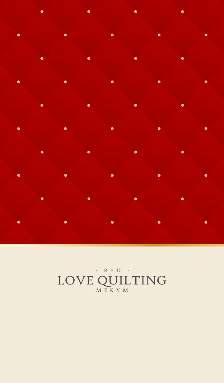 [LINE着せ替え] LOVE QUILTING-RED 7の画像1
