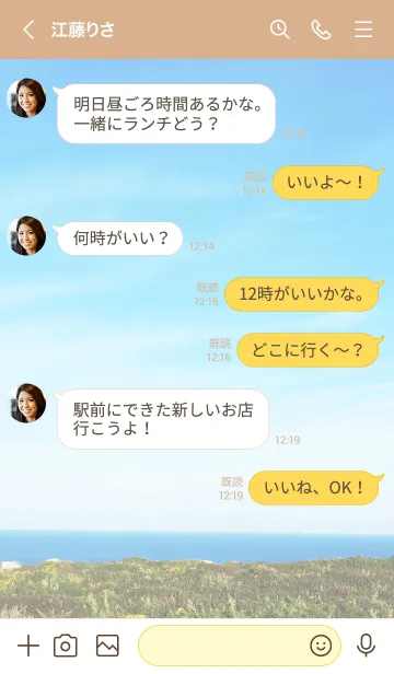 [LINE着せ替え] 空と海と大地と16の画像4