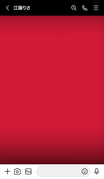 [LINE着せ替え] Raspberry Red  And Black Vr.10 (JP)の画像3